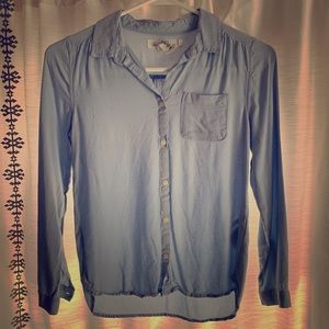 H&M Light Blue Button Down Top